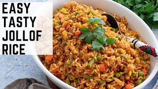 Easiest amp Tasty Cameroonian Jollof Rice  African Food  Well and Tasty [upl. by Eyanaj]