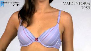 2011 Undie Awards Select TShirt Bra  Maidenform 7959 [upl. by Torin]