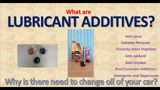 What are Lubricant Additives Why do you need to change the oil of your car [upl. by Bruckner450]