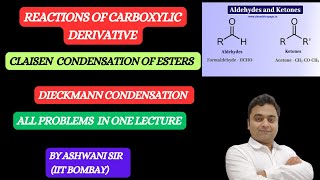 CLAISEN ESTER CONDENSATION II MECHANISM II ALDEHYDE KETONES amp CARBOXYLIC CHAPTER 12 CHEMISTRY [upl. by Julienne]