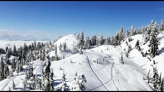 Musique relaxante zen et voyage aérien montagne en hiver paysages magnifiques neige drone [upl. by Aerdied883]