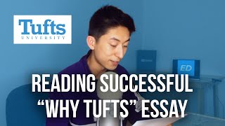 Reading amp Analyzing A Successful Tufts University Essay [upl. by Maer]