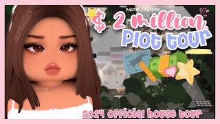 2 MILLION BLOXBURG PLOT TOUR  2024 [upl. by Avon]