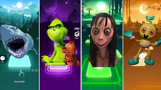 Megalodon 🆚 The Grinch 🆚 Momo 🆚 Baby Long Legs 🎶 Tiles Hop EDM Rush 🎵 Who is Best [upl. by Warde853]