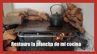 Guía Práctica Limpieza de la Plancha de la Cocina a Leña  El Rincón del Soguero [upl. by Bergeman]