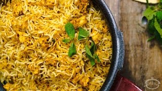 Paneer Biryani Recipe  Restaurant Style  Indian Main Course Recipes [upl. by Dnamra]