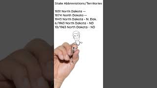 State Abbreviations  South Dakota [upl. by Shela]