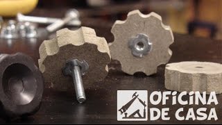 Manoplas Manípulos ou Botão  Feito em madeira DIY • Oficina de Casa [upl. by Refinneg]