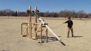 Texas Tech Floating Arm Trebuchet [upl. by Aivizt70]