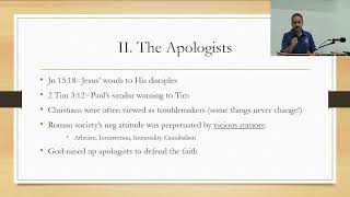 5Church History Patristic Periodpt2 The Apologists [upl. by Conyers259]