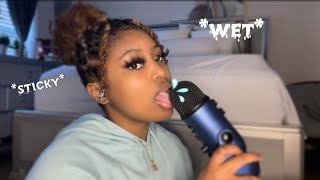 ASMR wet mouth sounds 100 SENSITIVITY 🤤💦 [upl. by Filipe489]