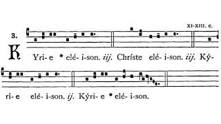 Gregorian Chant  Julian D Jankowski  Kyrie Mass XVI [upl. by Arad577]