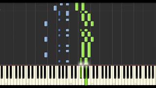 Yann Tiersen  La Noyee 1998 Live Synthesia Tutorial [upl. by Ynaiffit]