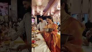 Kajol Serve The Bhog At Durga Puja [upl. by Eillod]