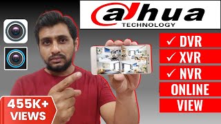 dahua cctv camera connect to mobile  dahua xvr dvr online configuration  dahua dvr online hindi [upl. by Nikolaus]