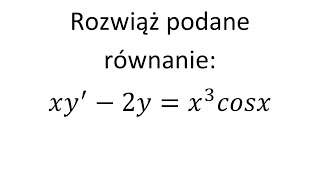 Równanie różniczkowe liniowe cz5 Rownanie liniowe niejednorodne [upl. by Evelina]