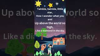 Twinkle Twinkle Little StarRhymes and baby songs shorts रंग गीतshortsvideoABCDrawingForkids3 [upl. by Tennaj]