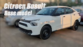 Citroen Basalt You Variant White amp Grey  Base Model   All Premium Features [upl. by Hekker]