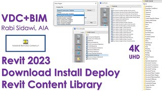 Revit 2023 Download Install Deploy Revit Content Library [upl. by Anawit]