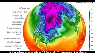 Monitoreo del Clima Mundial de hoy Tiempo Real [upl. by Enitsahc]