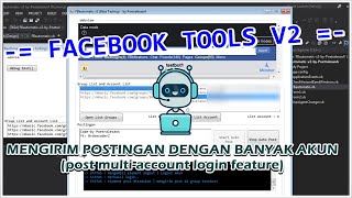 BOT FACEBOOK POST with MULTIPLE ACCOUNTS BETA TESTING [upl. by Girhiny]