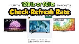 How To Check TVMonitor Screen Refresh Rate Frequency [upl. by Kristina295]