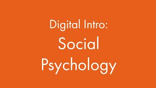 Social Psychology [upl. by Onidranreb]