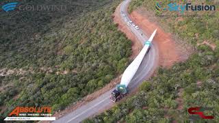 Wind farm transportation South Africa [upl. by Eriam]