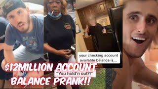 TIKTOK BANK ACCOUNT BALANCE PRANK COMPILATION [upl. by Esiuqcaj862]