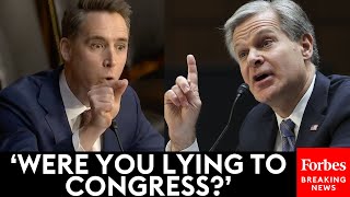 Good Heavens Director Hawley Savagely Confronts FBIs Wray About Investigations Of Catholics [upl. by Faxun]