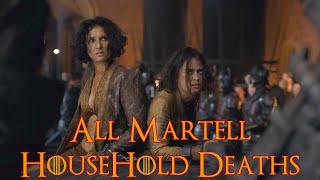 All Martell Household Deaths  All Martell Deaths Game of Thrones Deaths [upl. by Schriever401]