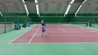 Tamina Kochta 12 years tennischampion tenniskid tennistraining taminakochta [upl. by Akahs]