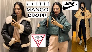 ШОППІНГВЛОГ MANGO GUESS NIKE CROPP MOHITO  ФІТНЕС ОДЯГ ПУХОВИКИ ТА ДУБЛЯНКИ [upl. by Asirral]