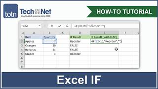 How to use the IF function in Excel [upl. by Hairahcez]