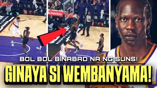 Bol Bol ng Suns nagala Wembanyama Side step Dunk Almost double double pa Suns vs Blazers [upl. by Madra118]