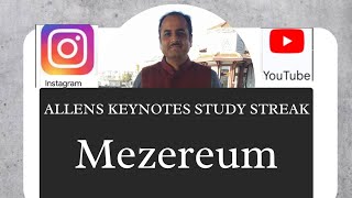 mezereum from allens keynotes [upl. by Essy]