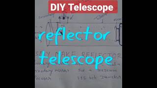 DIY Telescope Build Reflector Telescope at home telescope diy shorts [upl. by Hatty]