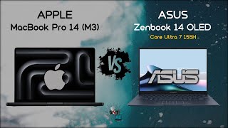 Which Is Better The New MacBook Pro 14 Or The Zenbook 14 OLED [upl. by Albertine]