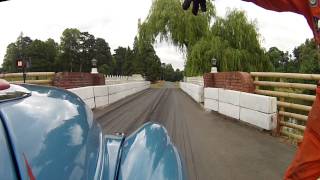 Morris Minor Bluebell  Onboard at the brilliant Chateau Impney Hill Climb Revival July 2015 [upl. by Enael853]