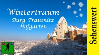 Weihnachtsgrüße Wintertraum Burg Trausnitz und Hofgarten in Landshut Niederbayern [upl. by Riggall]