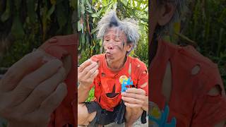 Poor man eats bicycle candy lollipops hubba bubba candy eye candy and dinosaur eggs part11funny [upl. by Melamed]