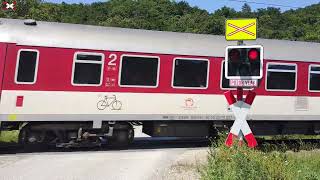 Železničné priecestie Veľký Šariš 2 2462024 Slovak railroad crossing4K [upl. by Shannen]