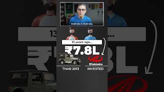 THAR ya Mahindra ke Shares  What would you do  Ankur Warikoo shorts [upl. by Veriee]