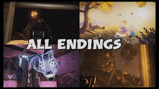 All Endings  FNAF Security Breach RUIN DLC [upl. by Riella686]