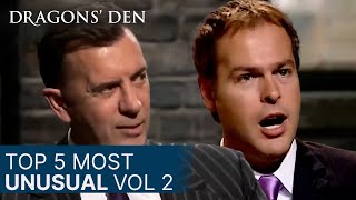 Top 5 Unusual Pitches In The Den  Vol2  COMPILATION  Dragons Den [upl. by Hpesoy906]