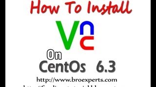 VNC Installation on centos 63 [upl. by Kcinnay]