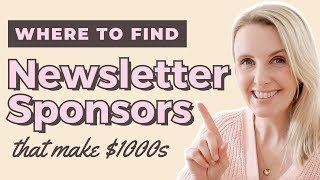 How to make thousands in EVERY Newsletter With Sponsorship [upl. by Burnley]