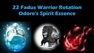 22 Fadus Warrior Rotation  Markthanans Gland  Odores Spirit Essence Infinite Potion OUTDATED [upl. by Sadoc14]