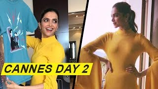 Deepika Padukone Shines In Yellow Day 2 Look At 70th Cannes Film Festival 2017 [upl. by Eedyak725]