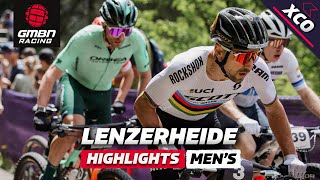 Lenzerheide Elite Mens Cross Country  XCO Highlights [upl. by Ettennil]